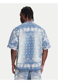 Karl Kani Koszula Paisley Denim Baseball PD00005371 Niebieski Regular Fit. Kolor: niebieski. Materiał: bawełna. Wzór: paisley #4