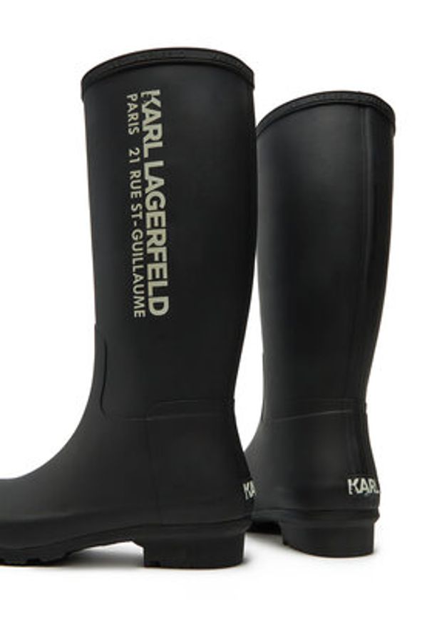 Karl Lagerfeld - KARL LAGERFELD Kalosze KL47085 Czarny. Kolor: czarny