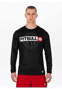 PITBULL - Longsleeve męski Pitbull Mesh Performance Pro plus Born in 1989. Kolor: czarny. Materiał: mesh. Długość rękawa: długi rękaw