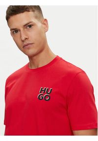 Hugo T-Shirt Dimoniti 50522434 Czerwony Regular Fit. Kolor: czerwony. Materiał: bawełna #5