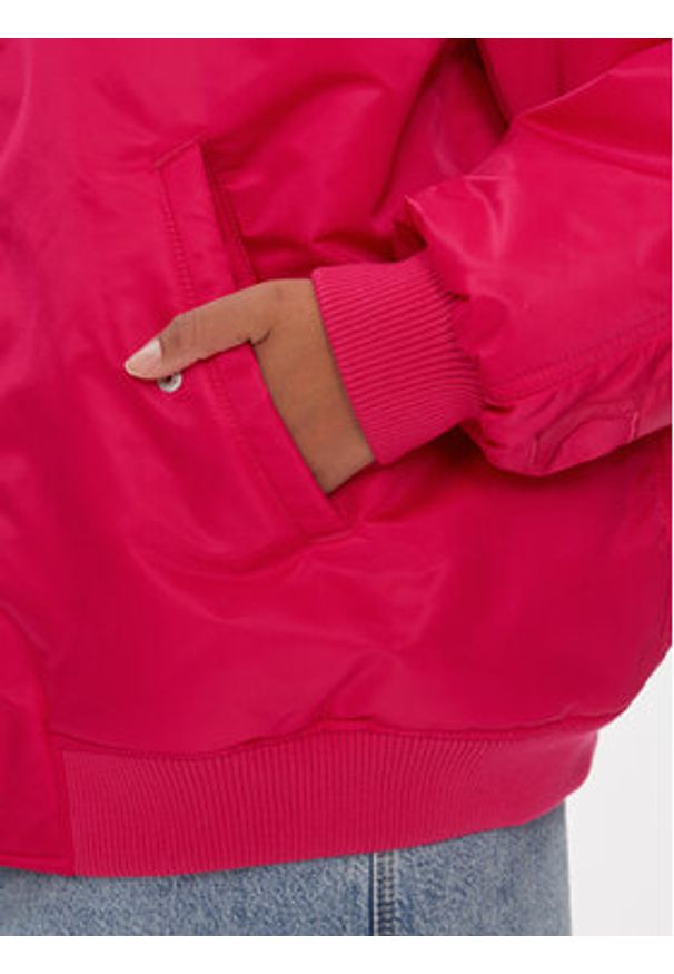 Tommy Jeans Kurtka bomber Tonal DW0DW16563 Różowy Oversize. Kolor: różowy. Materiał: syntetyk