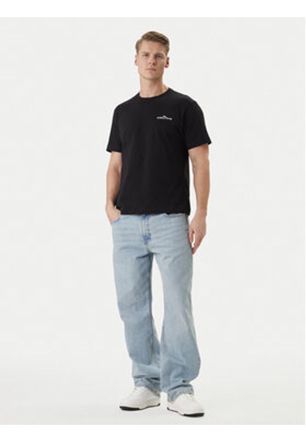 Guess Jeans T-Shirt M6GIB7 K8HM0 Czarny Regular Fit. Kolor: czarny. Materiał: bawełna