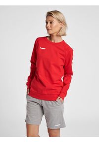 Bluza do piłki ręcznej damska Hummel Go Cotton Sweatshirt Woman. Kolor: czerwony, wielokolorowy, różowy