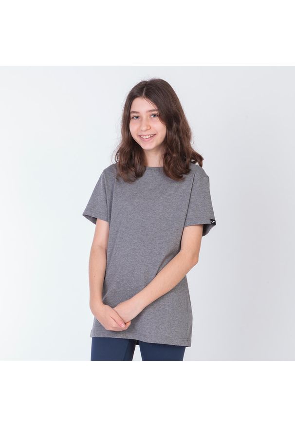 Damska koszulka Joma Desert Grey XL – 100% bawełna. Kolor: szary. Materiał: bawełna. Sport: joga i pilates, piłka nożna