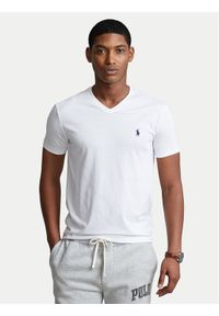 Polo Ralph Lauren T-Shirt 710671453008 Biały Slim Fit. Typ kołnierza: polo. Kolor: biały. Materiał: bawełna