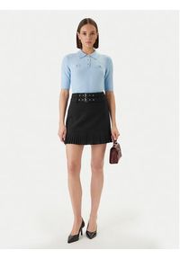 Morgan Sweter 261-MSOFI Błękitny Slim Fit. Kolor: niebieski. Materiał: syntetyk #4