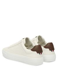 TOMMY HILFIGER - Tommy Hilfiger Sneakersy Premium Dress Cupsole Lth FM0FM05572 Écru. Materiał: skóra #4