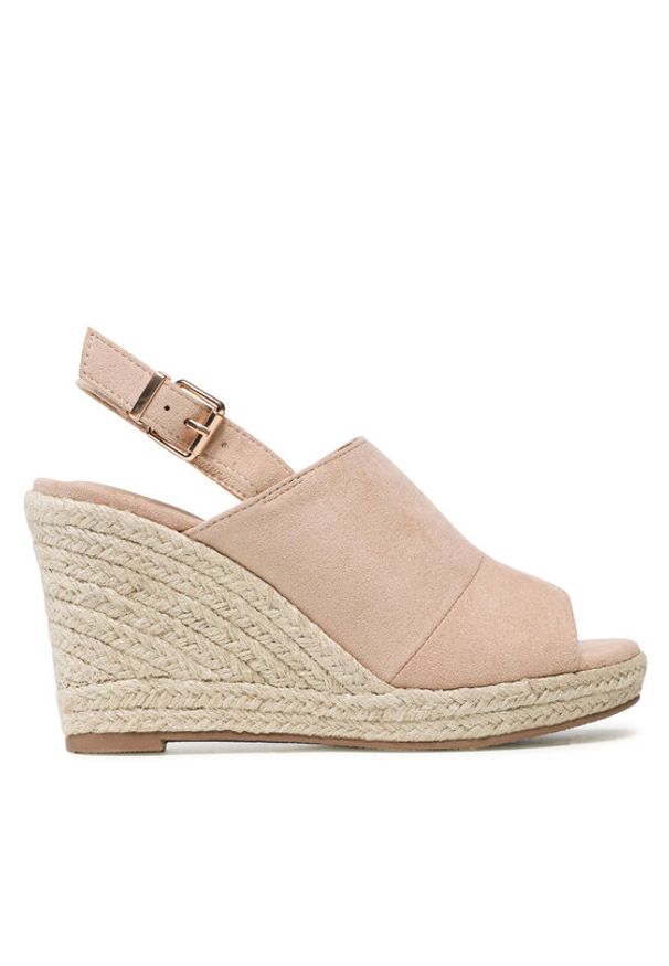 Jenny Fairy Espadryle LS5242-02 Beżowy. Kolor: beżowy. Materiał: materiał