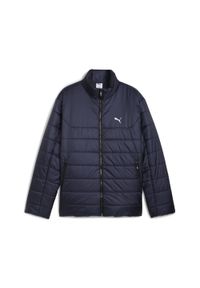 Puma - Męska wyściełana kurtka Essentials PUMA New Navy Blue. Kolor: niebieski. Materiał: puch. Sport: turystyka piesza