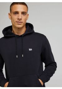 Lee - LEE PLAIN HOODIE MĘSKA BLUZA Z KAPTUREM BLACK L80YRF01. Typ kołnierza: kaptur #4