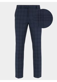 Pako Lorente - PAKO LORENTE – Granatowe spodnie garniturowe P21WP-6G-035-G. Kolor: niebieski. Materiał: wełna #8