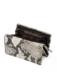 Wittchen - Damski portfel ze skóry lizard średni. Kolor: biały, wielokolorowy, czarny. Materiał: skóra #4
