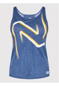 New Balance Koszulka techniczna Impact Run WT21261 Granatowy Athletic Fit. Kolor: niebieski. Materiał: syntetyk. Sport: bieganie #4