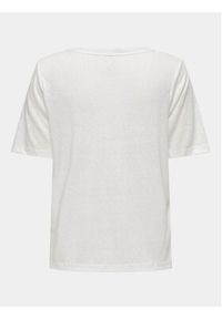 only - ONLY T-Shirt Elise 15257390 Biały Regular Fit. Kolor: biały. Materiał: syntetyk, wiskoza #2