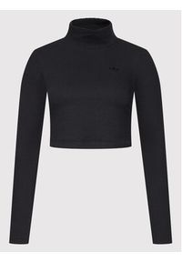 Adidas - adidas Bluzka Cropped Rib HE6905 Czarny Regular Fit. Kolor: czarny. Materiał: bawełna