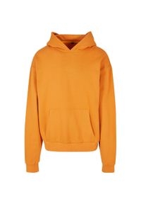 BUILD YOUR BRAND - Bawełniana Bluza Z Kapturem Dla Dorosłych Unisex Ultra Heavyweight Boxy Hoodie. Typ kołnierza: kaptur. Kolor: pomarańczowy. Materiał: bawełna