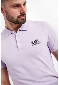 Karl Lagerfeld - Polo męskie KARL LAGERFELD. Typ kołnierza: polo. Materiał: włókno, bawełna #4