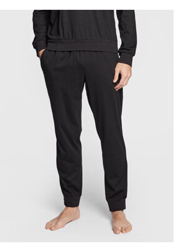 Emporio Armani Underwear Piżama 111928 2F561 00020 Czarny Regular Fit. Kolor: czarny. Materiał: syntetyk, bawełna