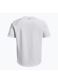 T-shirt treningowy męski Under Armour Tech Fade. Kolor: biały, czerwony, wielokolorowy