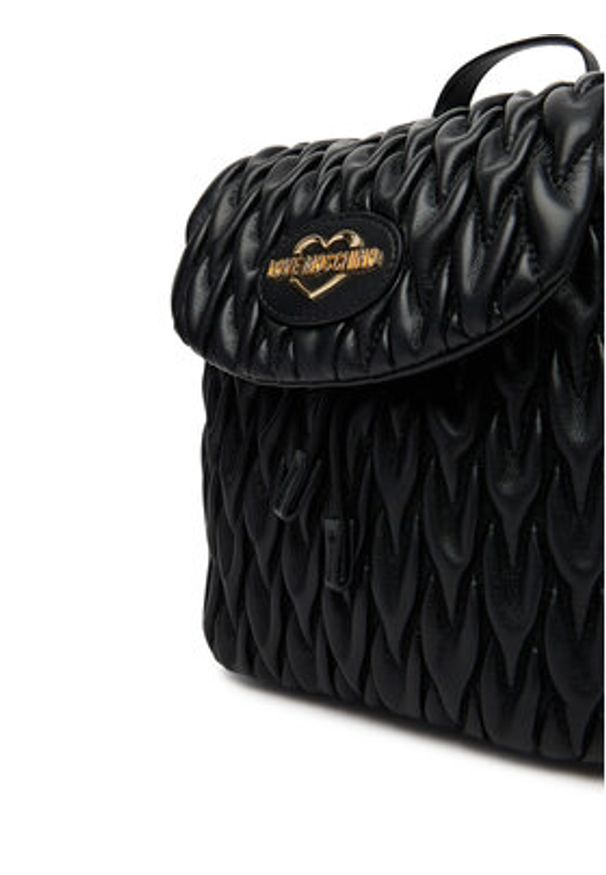 Love Moschino - LOVE MOSCHINO Plecak JC4015PP1NLH0000 Czarny. Kolor: czarny. Materiał: skóra