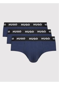 Hugo Komplet 3 par slipów Hipbrief 50469763 Granatowy. Kolor: niebieski. Materiał: bawełna #1