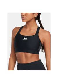 Biustonosz treningowy Under Armour HeatGear Armour High. Kolor: czarny. Sport: fitness