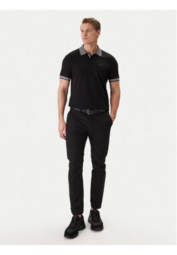 BOSS Polo 50554583 Czarny Regular Fit. Typ kołnierza: polo. Kolor: czarny. Materiał: bawełna