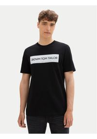 Tom Tailor Denim T-Shirt 1043491 Czarny Regular Fit. Kolor: czarny. Materiał: bawełna