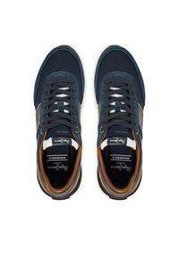 Pepe Jeans Sneakersy Buster Serie M PMS600008 Granatowy. Kolor: niebieski. Materiał: zamsz, skóra