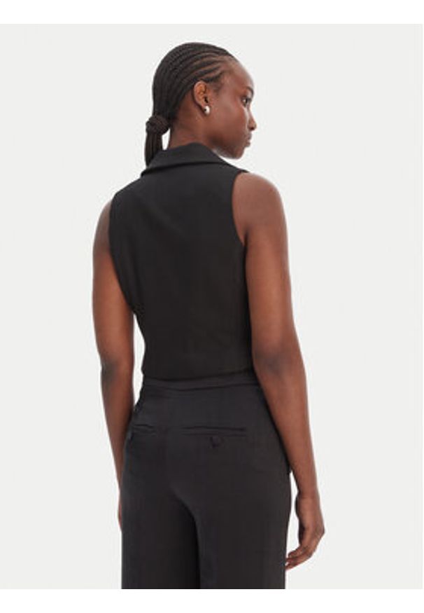 Morgan Kamizelka 251-CJANA.F Czarny Slim Fit. Kolor: czarny. Materiał: syntetyk