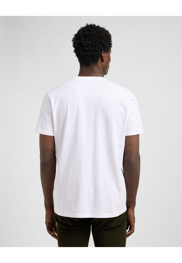Lee - MESKA KOSZULKA LEE SS SMALL LOGO TEE BRIGHT WHITE 112370503