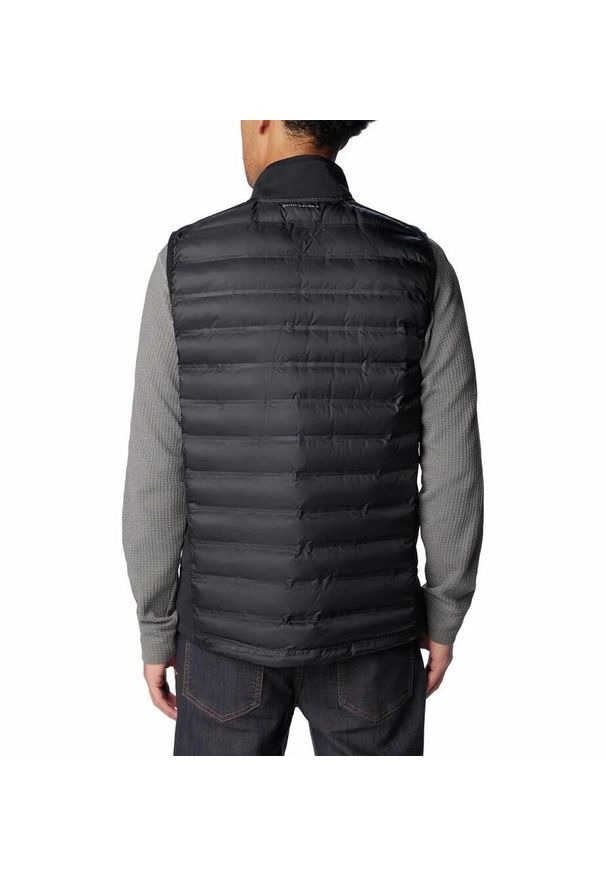 columbia - Bezrękawnik Puchowy Męski Columbia Out-Shield Hybrid Vest. Kolor: czarny. Materiał: puch. Długość rękawa: bez rękawów