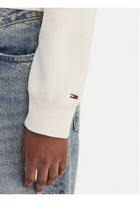 Tommy Jeans Bluza Cozy Sript DW0DW22029 Écru Regular Fit. Materiał: syntetyk #2