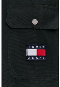Tommy Jeans - Koszula bawełniana. Okazja: na co dzień. Typ kołnierza: kołnierzyk klasyczny. Kolor: czarny. Materiał: bawełna. Długość rękawa: długi rękaw. Długość: długie. Styl: casual, klasyczny #5