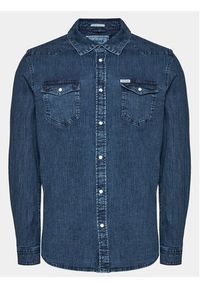 Guess Koszula jeansowa Truckee L/S M4RH02 D3PF4 Granatowy Slim Fit. Kolor: niebieski. Materiał: bawełna #2