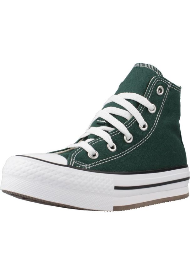 Converse - Buty CONVERSE EVA LIFT HI Zielony. Okazja: na co dzień. Kolor: zielony. Materiał: tkanina