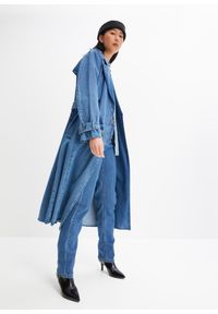 bonprix - Dżinsy ze stretchem, straight, mid waist. Stan: podwyższony. Kolor: niebieski. Styl: klasyczny #3