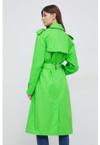 TOMMY HILFIGER - Tommy Hilfiger trencz bawełniany kolor zielony przejściowy. Kolor: zielony. Materiał: bawełna. Długość rękawa: raglanowy rękaw. Styl: klasyczny #6