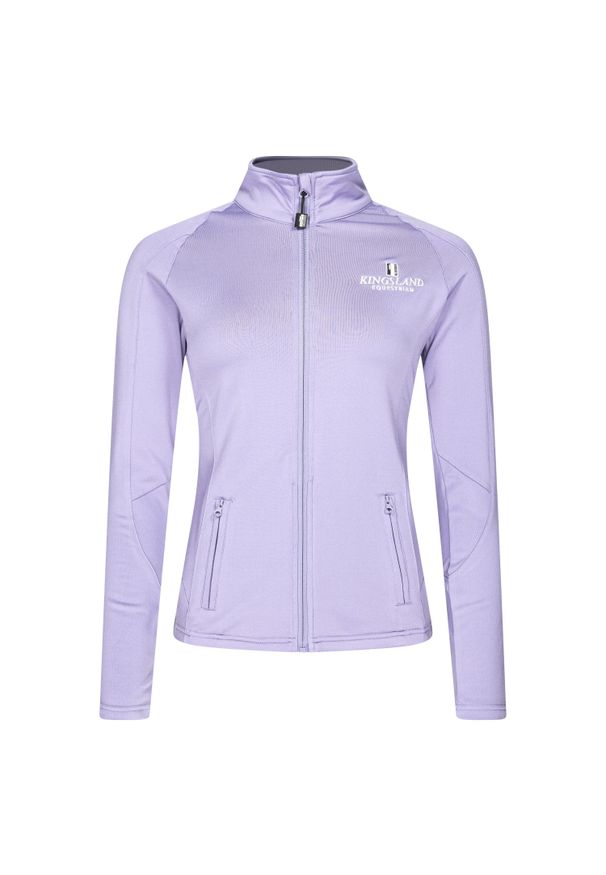 KINGSLAND - Damski polar Kingsland Classic Limited. Kolor: fioletowy. Materiał: polar. Długość rękawa: długi rękaw