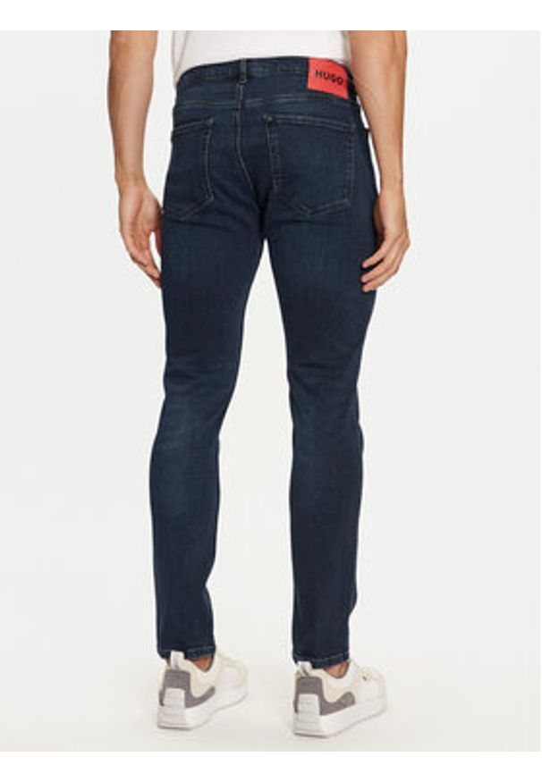Hugo Jeansy 50522149 Granatowy Slim Fit. Kolor: niebieski