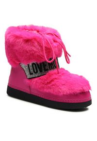 Love Moschino - LOVE MOSCHINO Śniegowce JA24202G0HJW0604 Różowy. Kolor: różowy. Materiał: materiał #7