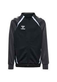 Dziecięca bluza dresowa zapinana na zamek Hummel Lead 2.0 Track. Kolor: czarny, szary, wielokolorowy. Materiał: dresówka