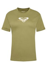 Roxy T-Shirt Oceanregular ERJZT06078 Zielony Regular Fit. Kolor: zielony. Materiał: bawełna #5