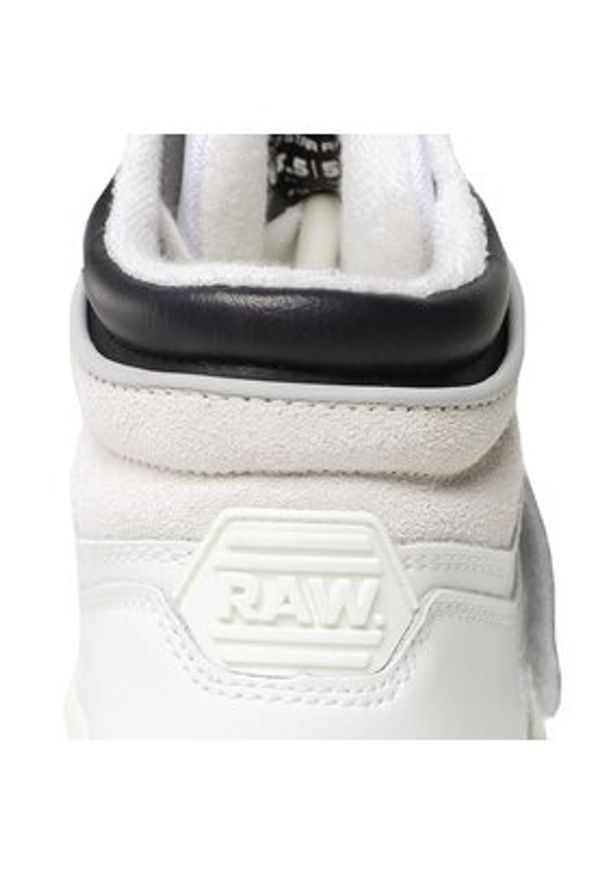G-Star RAW - G-Star Raw Sneakersy Attacc Mid Lea W 2211 40708 Biały. Kolor: biały. Materiał: materiał