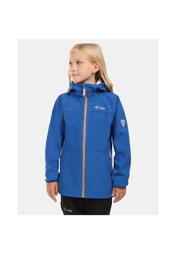 Dziewczęca kurtka softshell Kilpi RAVIA-J. Kolor: niebieski. Materiał: softshell. Sport: turystyka piesza