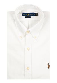 Polo Ralph Lauren Koszula Core Replen 710549084 Biały Slim Fit. Typ kołnierza: polo. Kolor: biały. Materiał: bawełna #6