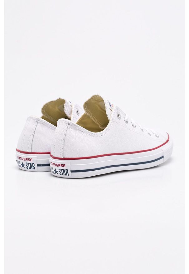 Converse - Tenisówki. Nosek buta: okrągły. Zapięcie: sznurówki. Kolor: biały. Materiał: guma