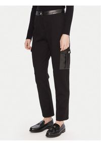 Gaudi Spodnie materiałowe 521BD24003 Czarny Slim Fit. Kolor: czarny. Materiał: wiskoza
