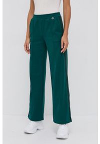 TwinSet - Twinset Spodnie damskie kolor zielony. Kolor: zielony