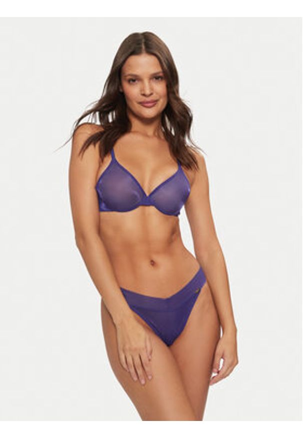 Gossard Stringi 6256 Fioletowy. Kolor: fioletowy. Materiał: syntetyk
